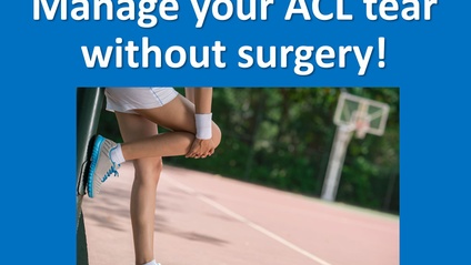 Product image for Manage your ACL tear without surgery!