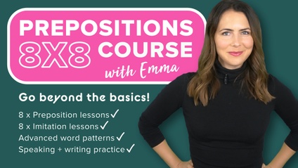 Product image for Prepositions 8x8 (16 Lessons)