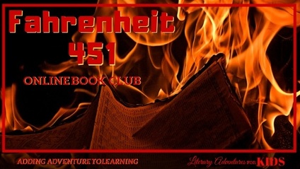 Product image for Fahrenheit 451 Online Book Club ~ American Classic Literature Series for Teens