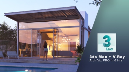 Product image for 3ds Max + V-Ray: 3ds Max PRO in 6 Hrs