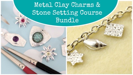 Product image for Metal Clay Charms and Stone Setting Course Bundle