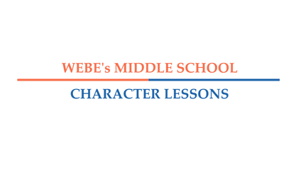 Product image for WeBe: Character Lessons for Middle School Students