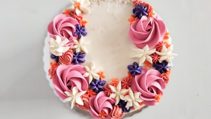 Product image for Torta Seminaked con flores de Buttercream