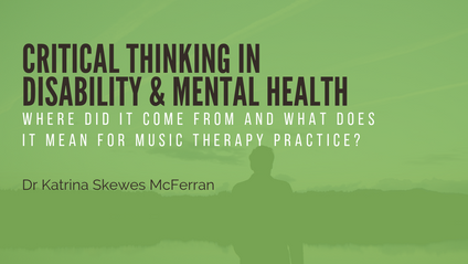 Product image for Critical thinking in disability & mental health