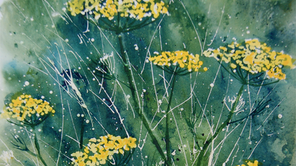 Product image for Painting Wild Fennel In Watercolors