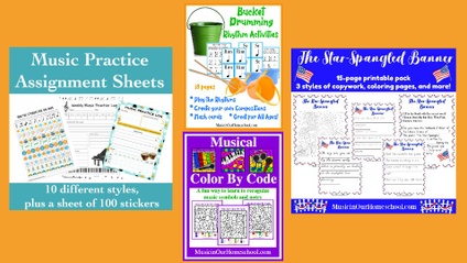 Product image for Musical Fun Printable Set