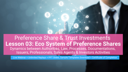 Product image for (English) Lesson 03: Eco System of Preference Share & Trust Investments