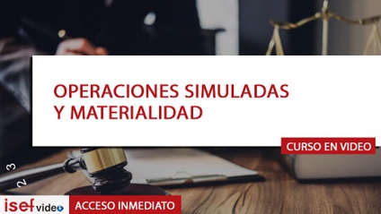 Product image for OPERACIONES SIMULADAS Y MATERIALIDAD