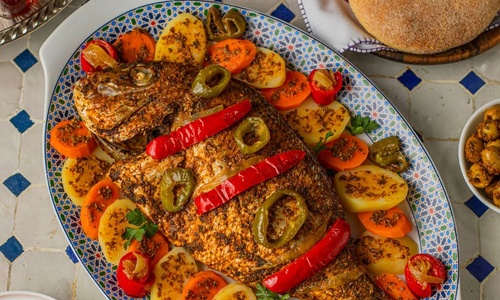 Product image for Moroccan Baked Fish with Vegetables