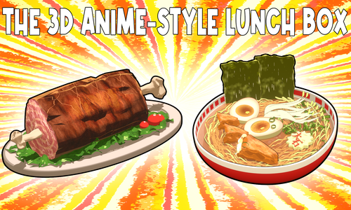 Product image for The 3D Anime-Style Lunch Box