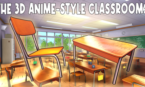 Product image for The 3D Anime-Style Classrooms