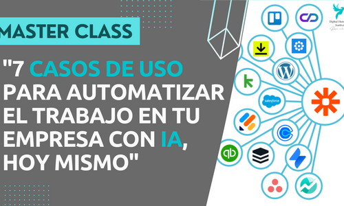 Product image for Master Class: 7 Casos de Uso para Automatizar el trabajo en tu empresa con IA, hoy mismo (sep23)