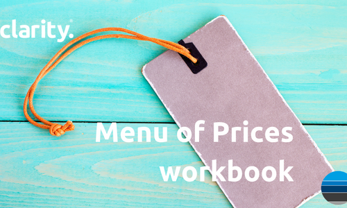 Product image for Menu of Prices Workbook