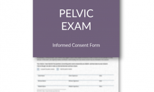 Product image for Pelvic Exam - Informed Consent Form