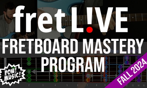 Product image for The fretLIVE Fretboard Mastery Program (FALL 2024)