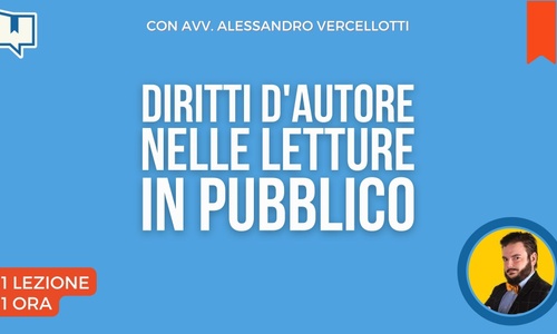 Product image for Diritti d'autore nelle letture online con Avv. Alessandro Vercellotti