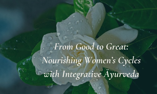 Product image for From Good to Great: Nourishing Women's Cycles with Integrative Āyurveda