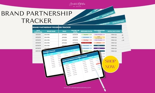 Product image for Brand Partnership Tracker: Organize, Pitch & Secure Paid Collaborations