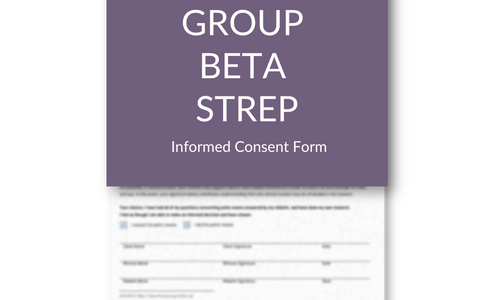 Product image for Group Beta Strep | Midwifery Consent/Refusal Form