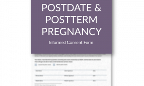 Product image for Postdate and Postterm Pregnancy - Informed Consent Form