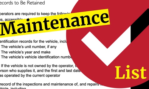 Product image for Maintenance File Checklist
