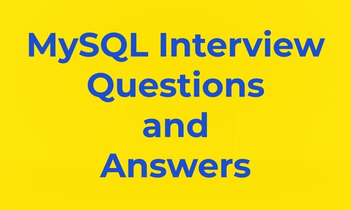 Product image for MYSQL Interview Questions with Answers