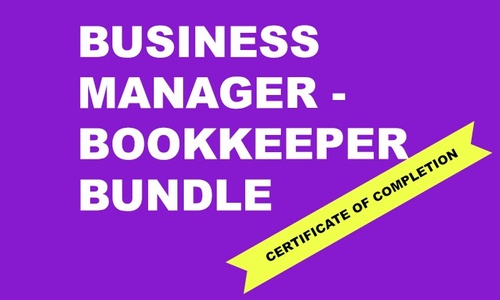 Product image for Business Manager - Bookkeeper Course Bundle