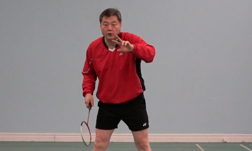 Product image for Course 3. Forehand clear step type 1 (from right rear court when shuttlecock is high and deep)