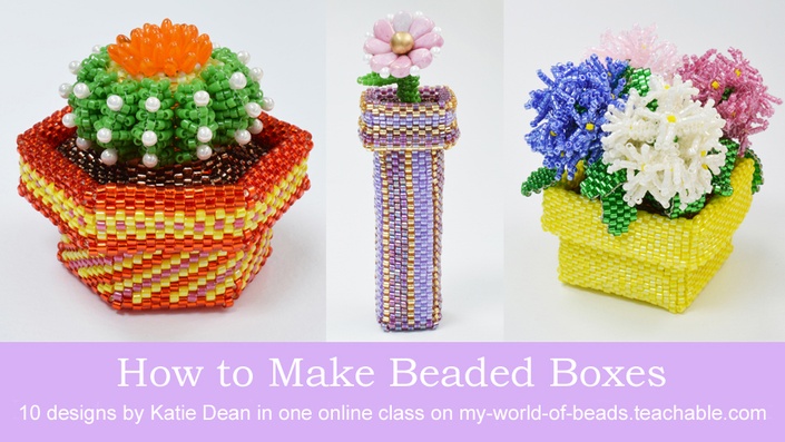 Introductory videos: learn how to make beaded boxes with Katie