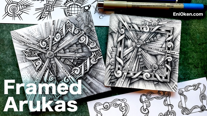 Learn to Draw Zentangle® Zenbuttons, Online class, Gifts