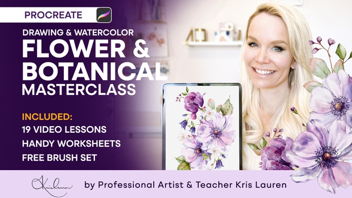 Flower & Botanical - Drawing & Watercolor Masterclass