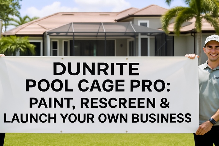 Dunrite Pool Cage Pro: Paint, Rescreen & Launch Your Own Business 