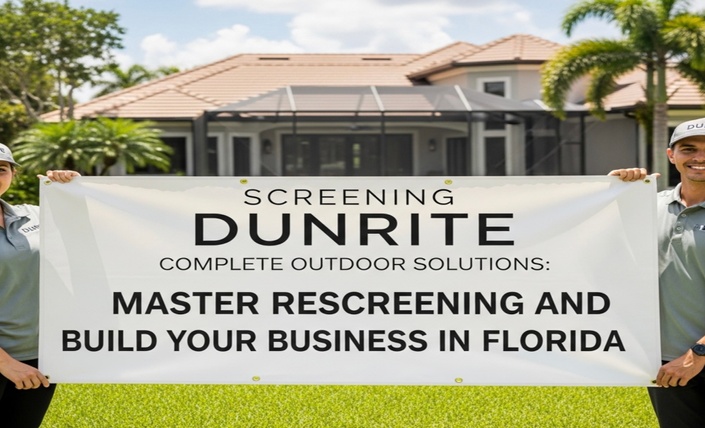 Screening Dunrite Complete Outdoor Solutions: Master Rescreening and Build Your Business in Florida