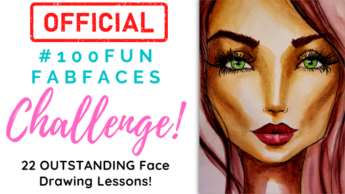 EASY Pencil Shading Techniques on a Whimsical 3/4 Face!! - KAREN
