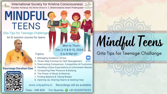 Featured Course | Mindful Teens: Gita Tips for Teenage Challenges