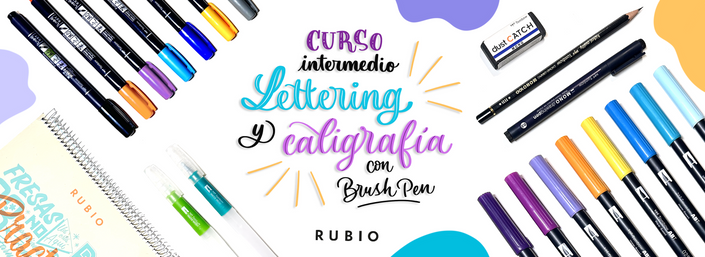 RUBIO Lettering Aprende y mejora tu lettering con libros, cuadernos y  curso online