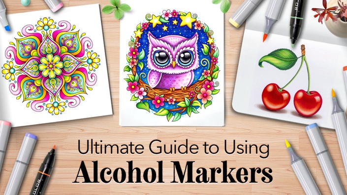 Free Alcohol Markers Course: Learn how to use alcohol markers