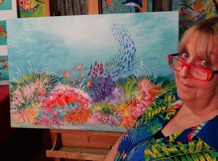 How To Build Your Coral Reef Acrylic Painting Learn Acrylic Art