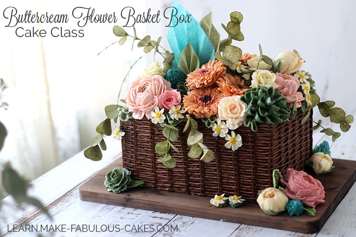 Wafer Paper Flower Tutorial + Basketweave Cake