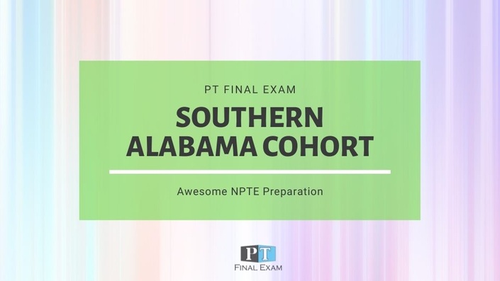 University of South Alabama | PT Final Exam