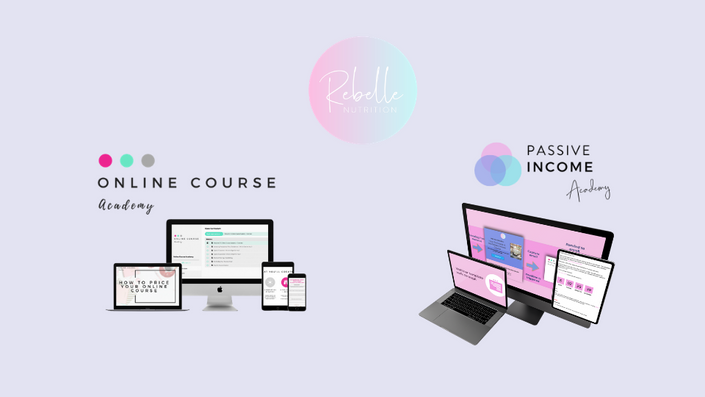 Online Course Academy™️ + Passive Income Academy™️ BUNDLE | Rebelle