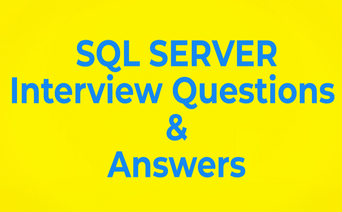 Sql Server Interview Questions Online Test