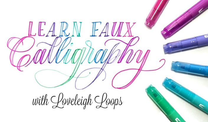 Faux Real Calligraphy  Loveleigh Loops Teachable School