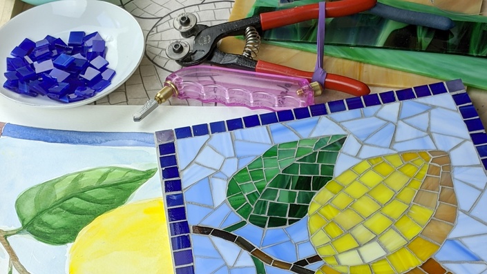 Peony Mosaics  Learn Fine Arts