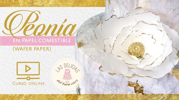 Peonia papel comestible  Las Delicias de Vivir ONLINE