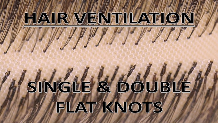 Hair Ventilation How to Create Single and Double Flat Knots Wig