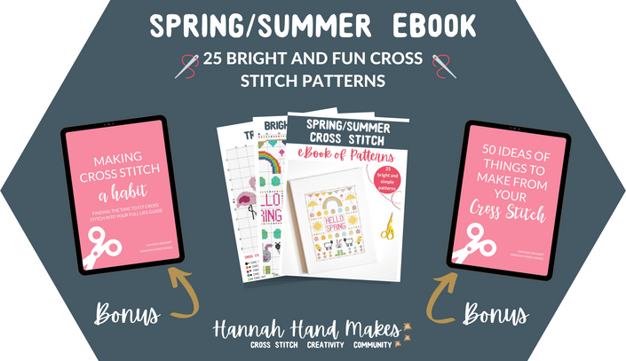 How to Cross Stitch Course for Beginners - Hannah Hand Makes