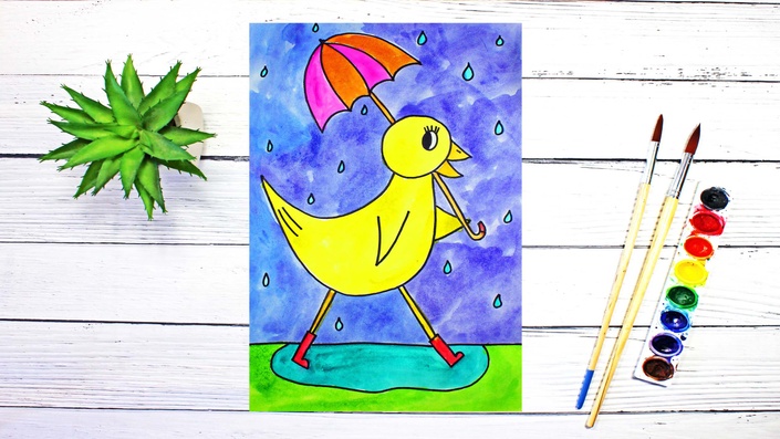 duck painting for kids