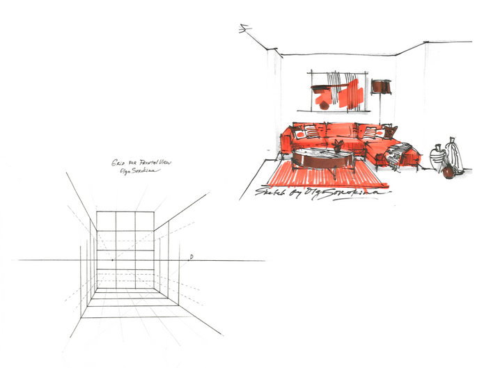 Как интерьерный скетчинг помогает дизайнеру