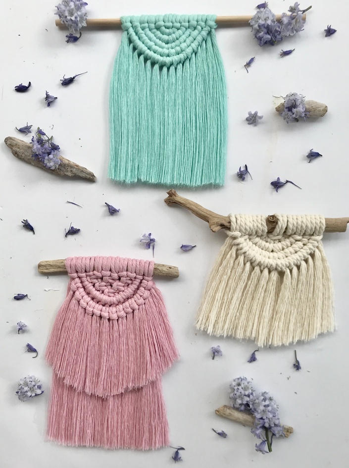 Mini Macrame Wall Hangings